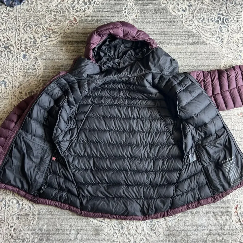 Black Diamond Cold Forge Insulated Down & Synthetic Hoodie Coat Size XL Purple - Picture 11 of 16